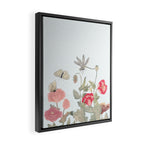 Butterflies, Dragonfly and  flowers Framed Canvas Print Gallery Image 2