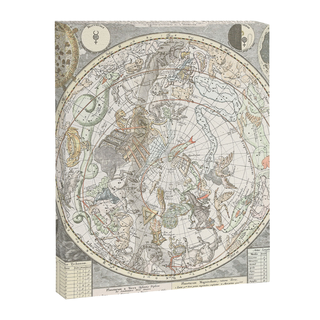 Star map of the Southern Starry Sky Canvas Print Gallery Image 8
