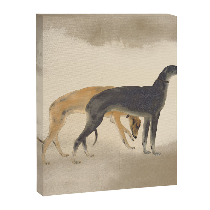 Two Sighthounds Canvas Print Gallery Image 1