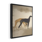 Two Sighthounds Framed Canvas Print Gallery Image 2
