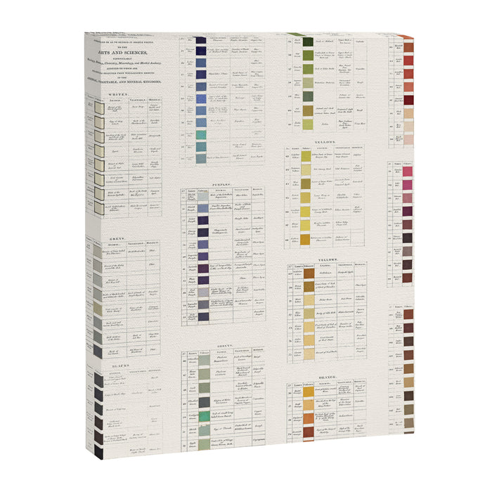 Werner's nomenclature of colour Version II Canvas Print Gallery Image 1