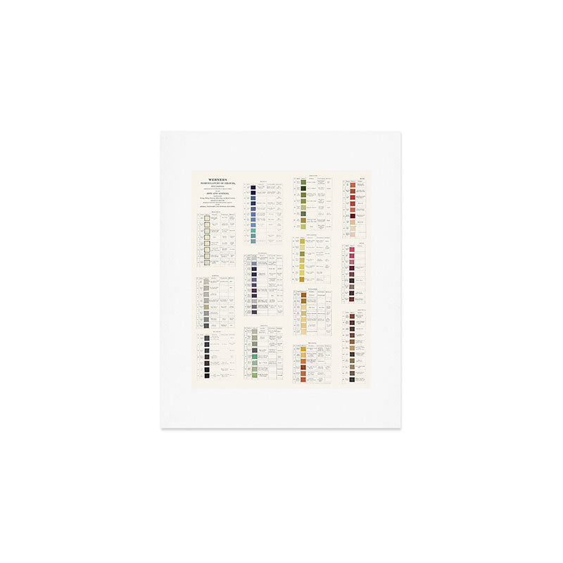 Werner's nomenclature of colour Version II Art Print Gallery Image 1