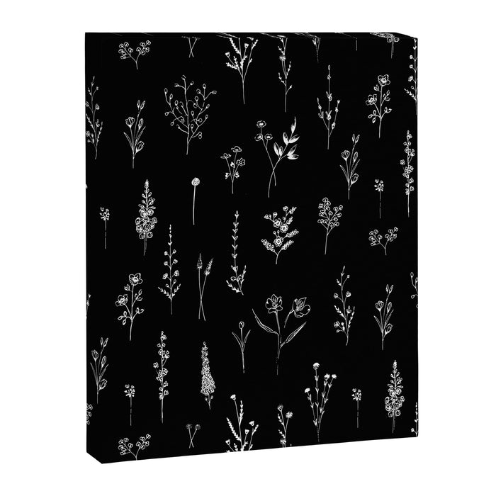 Black wildflowers Canvas Print Gallery Image 1