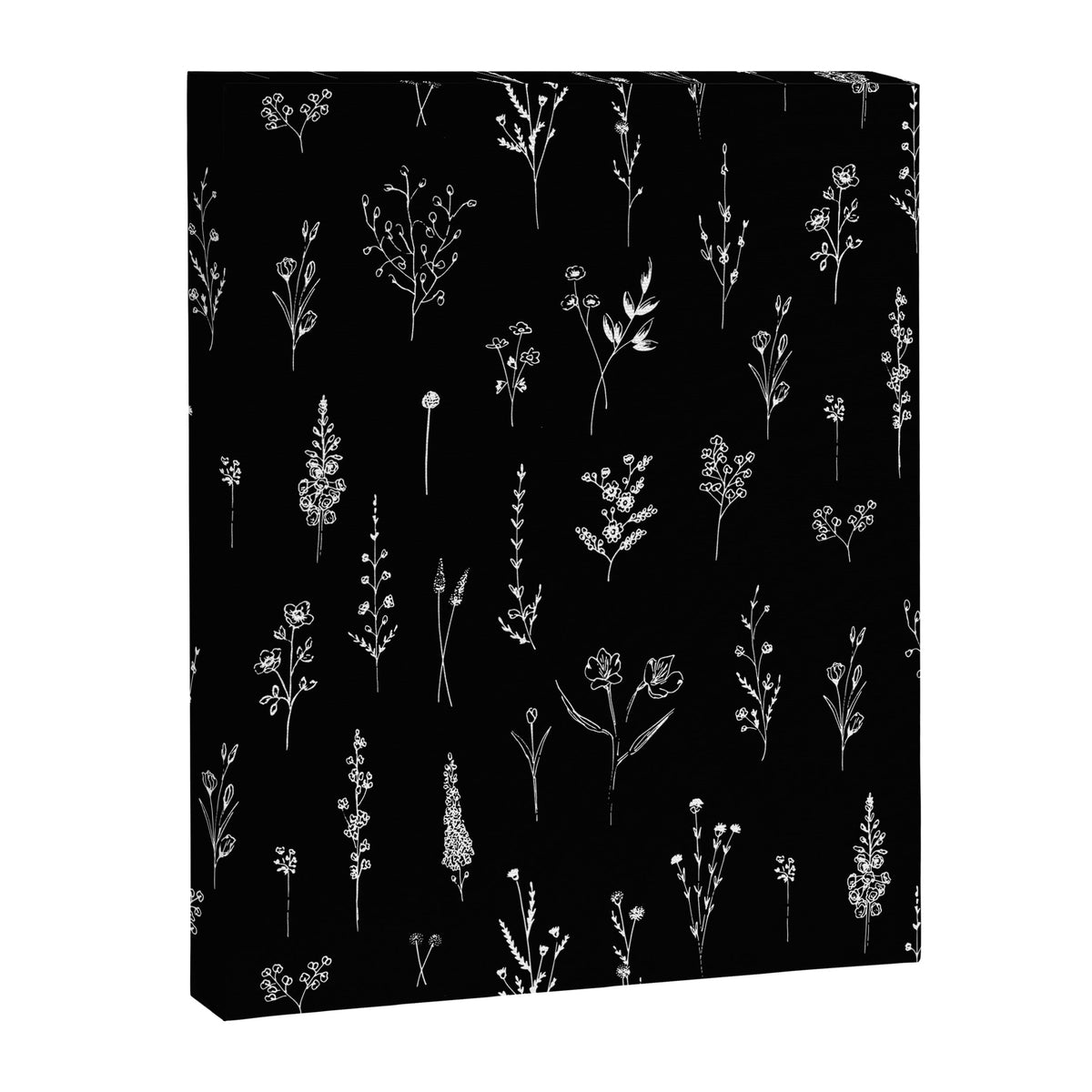 Black wildflowers Canvas Print Gallery Image 8