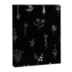 Black wildflowers Big Canvas Print Gallery Image 8
