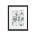 Blue Beach Pattern Framed Art Print Gallery Image 6