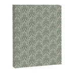 Boho Sage Green Pattern Canvas Print Gallery Image 6
