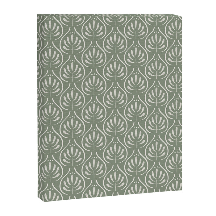 Boho Sage Green Pattern Canvas Print Gallery Image 1