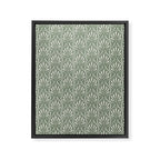 Boho Sage Green Pattern Framed Canvas Print Gallery Image 6
