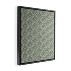 Boho Sage Green Pattern Framed Canvas Print Gallery Image 2
