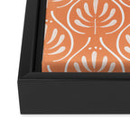 Boho salmon Framed Canvas Print Gallery Image 3