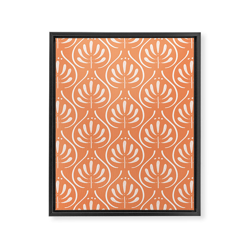 Boho salmon Framed Canvas Print Gallery Image 8