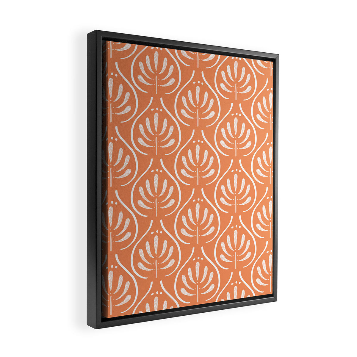 Boho salmon Framed Canvas Print Gallery Image 2