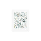 Botanical Eucalyptus Leaves Pattern Art Print Gallery Image 1