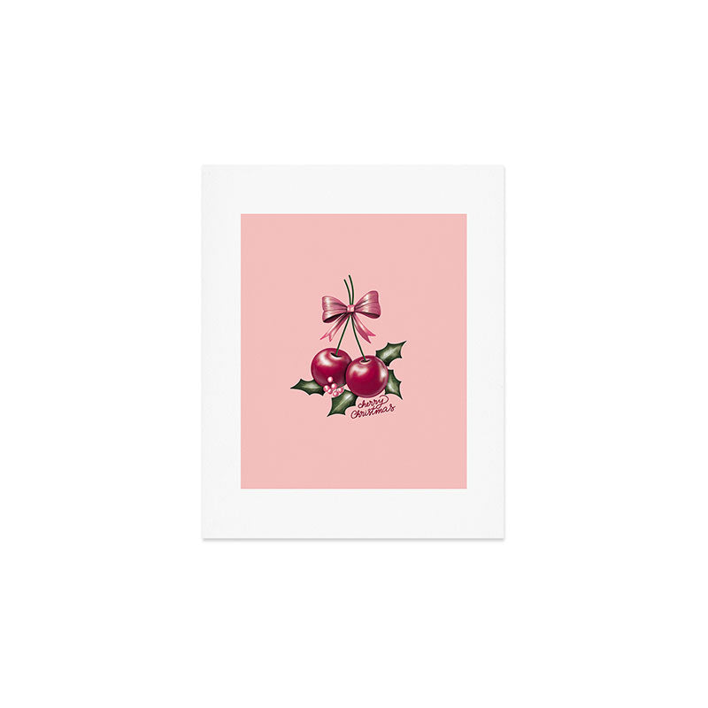 Cherry Christmas Art Print Gallery Image 1