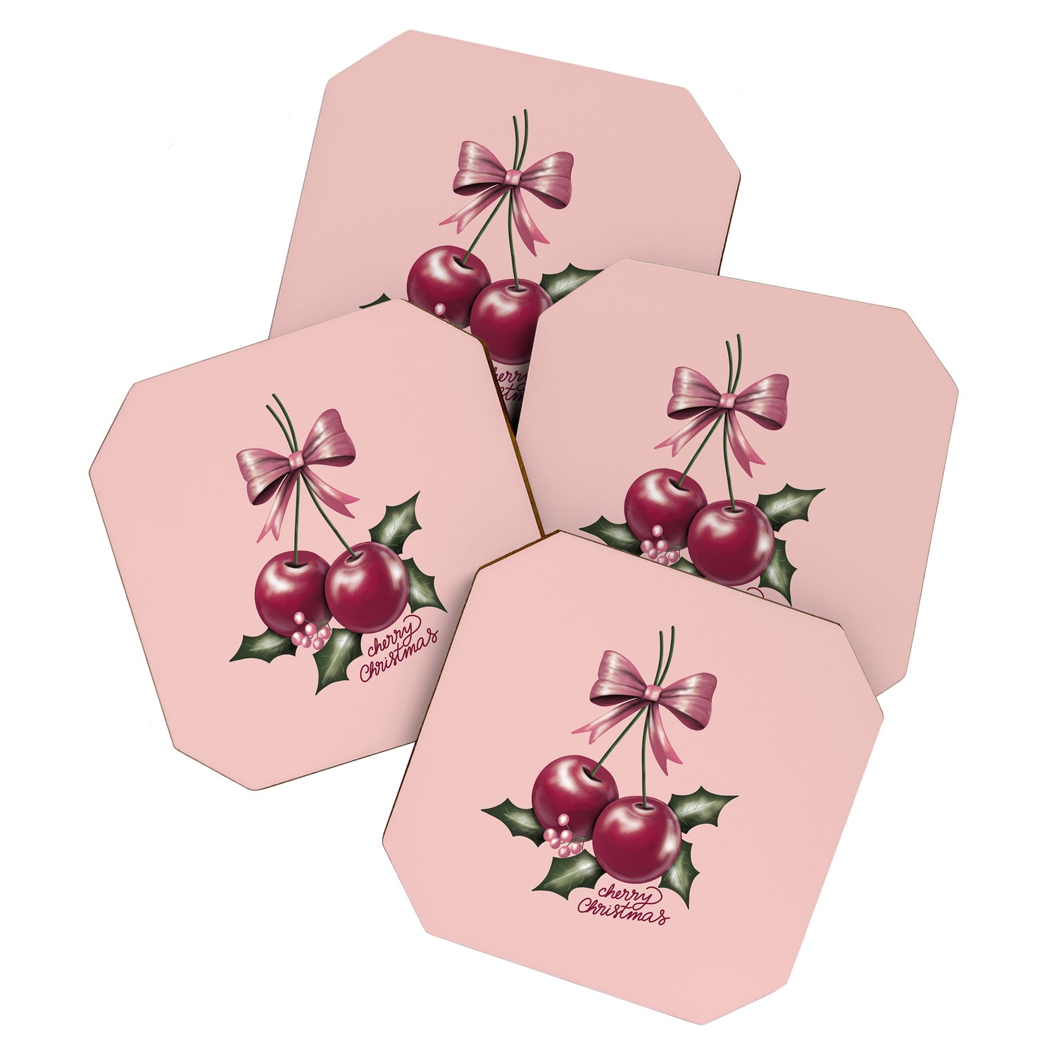 Cherry Christmas Coaster Gallery Image 1