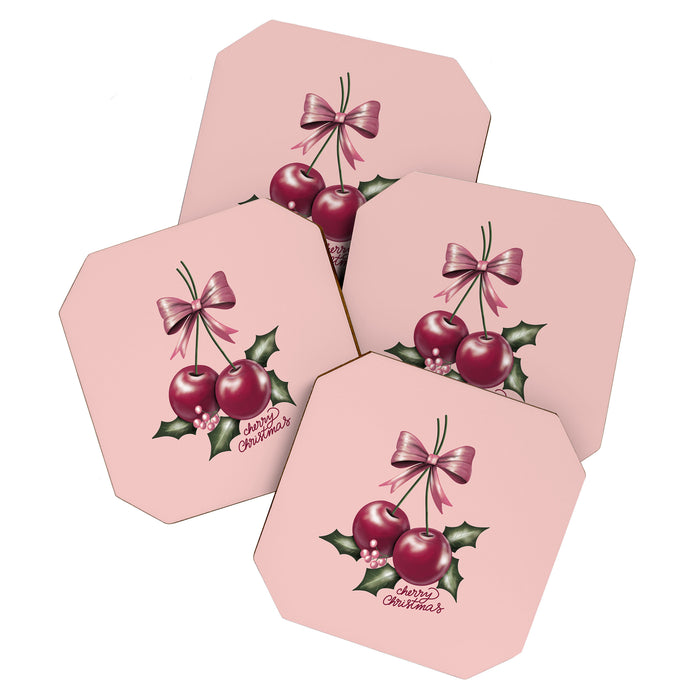 Cherry Christmas Coaster Gallery Image 1