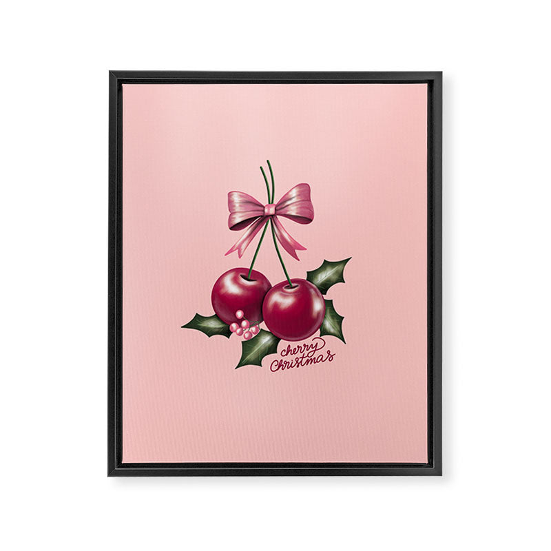 Cherry Christmas Framed Canvas Print Gallery Image 8
