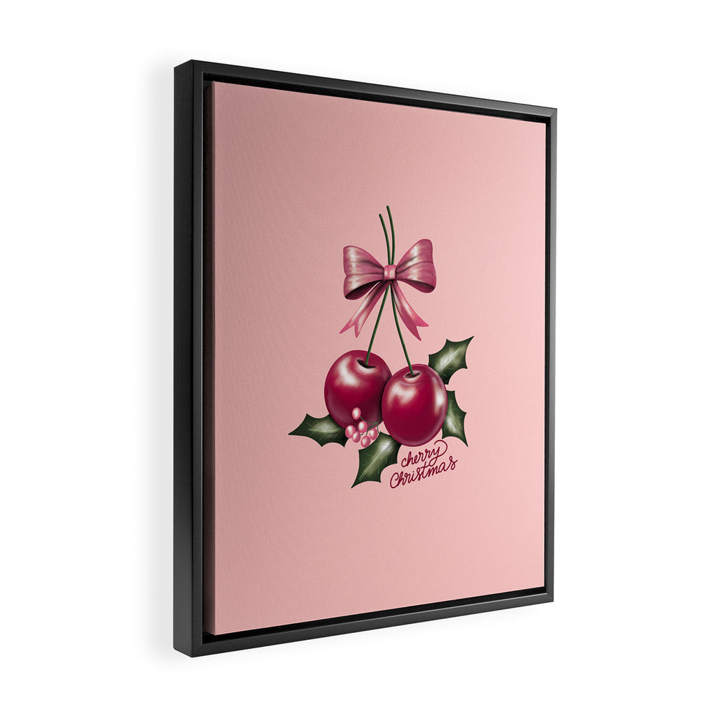 Cherry Christmas Framed Canvas Print Gallery Image 2
