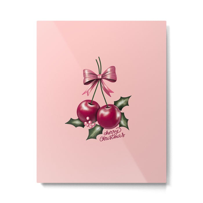 Cherry Christmas Metal Print Gallery Image 1