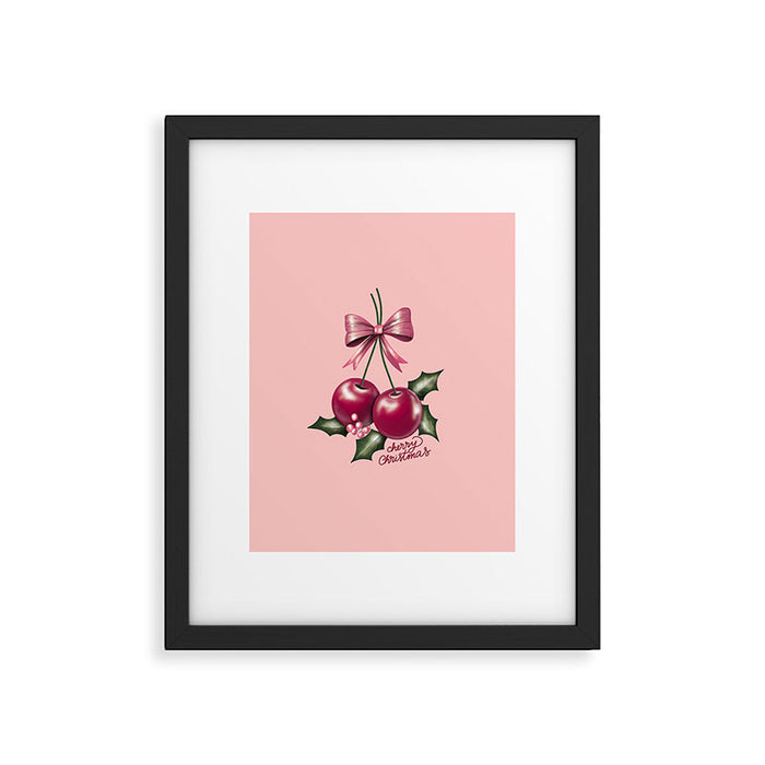 Cherry Christmas Framed Art Print Gallery Image 1