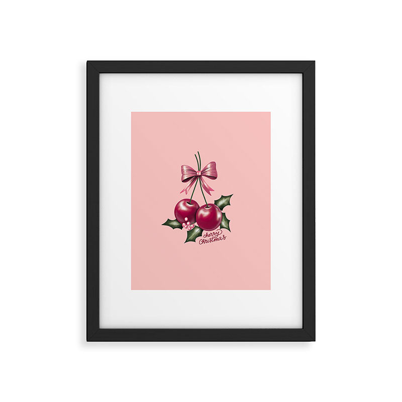 Cherry Christmas Framed Art Print Gallery Image 6