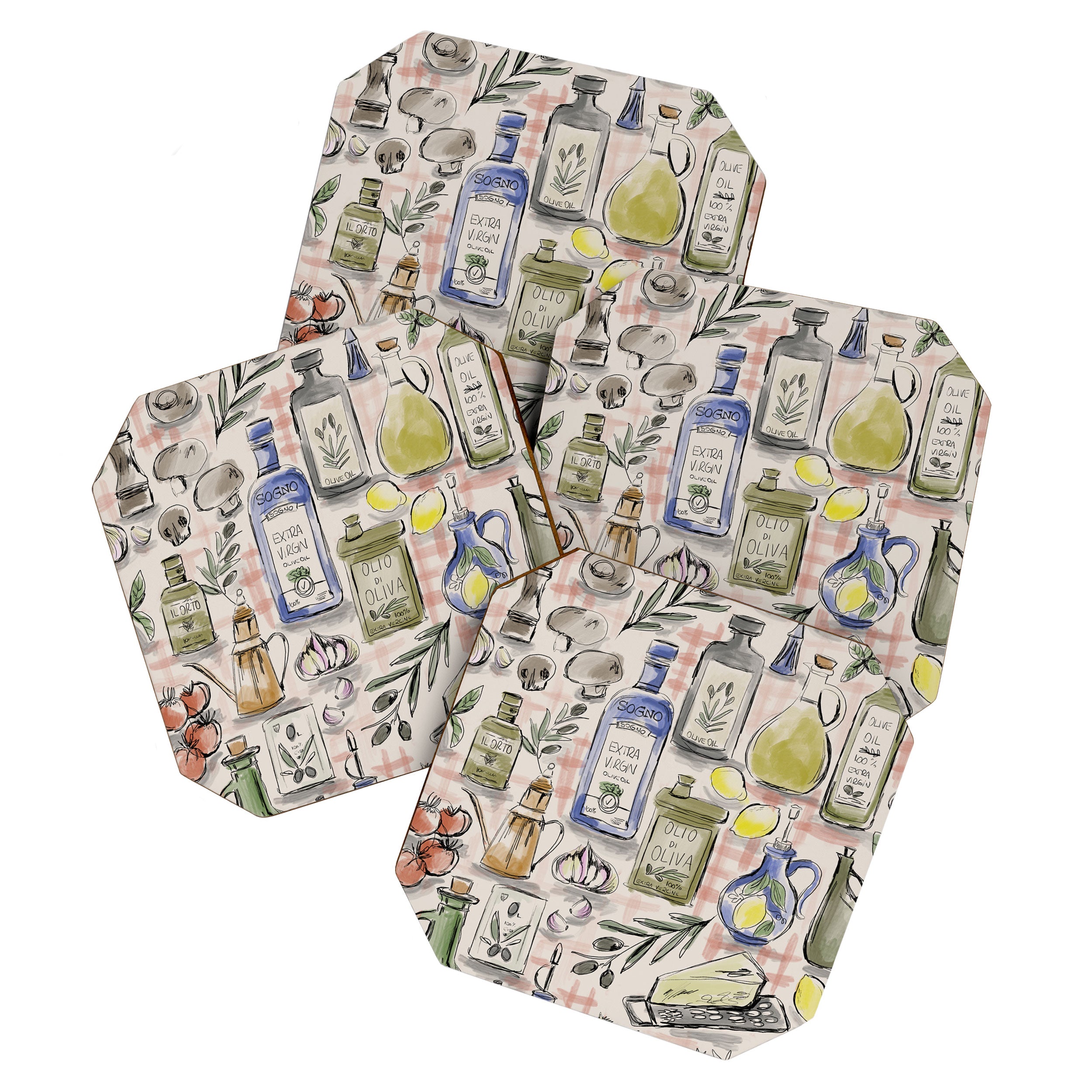 Cucina Italiana Food Recipe Coaster Gallery Image 1