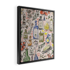 Cucina Italiana Food Recipe Framed Canvas Print Gallery Image 2