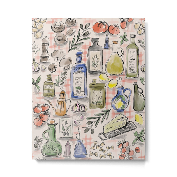 Cucina Italiana Food Recipe Metal Print Gallery Image 1