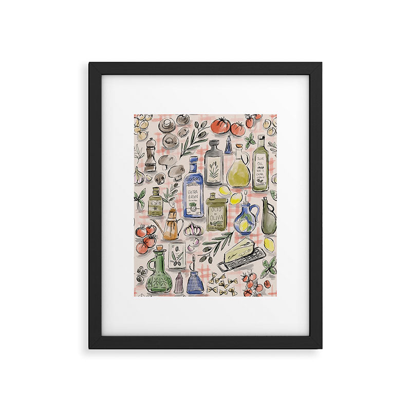 Cucina Italiana Food Recipe Framed Art Print Gallery Image 5