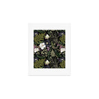 Dark Mystical Garden Botanical Pattern Art Print Gallery Image 1