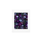 Deep Floral Chaos blue & violet Art Print Gallery Image 1