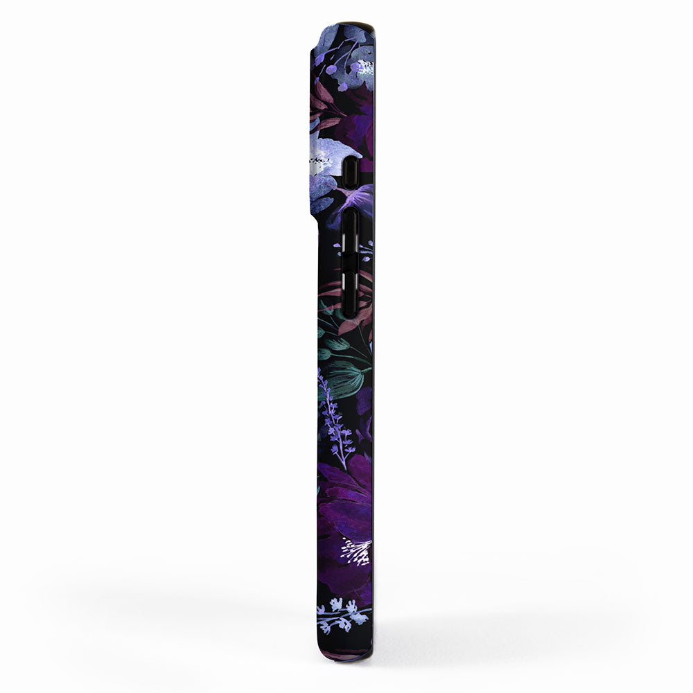 Deep Floral Chaos blue & violet iPhone Case Gallery Image 2