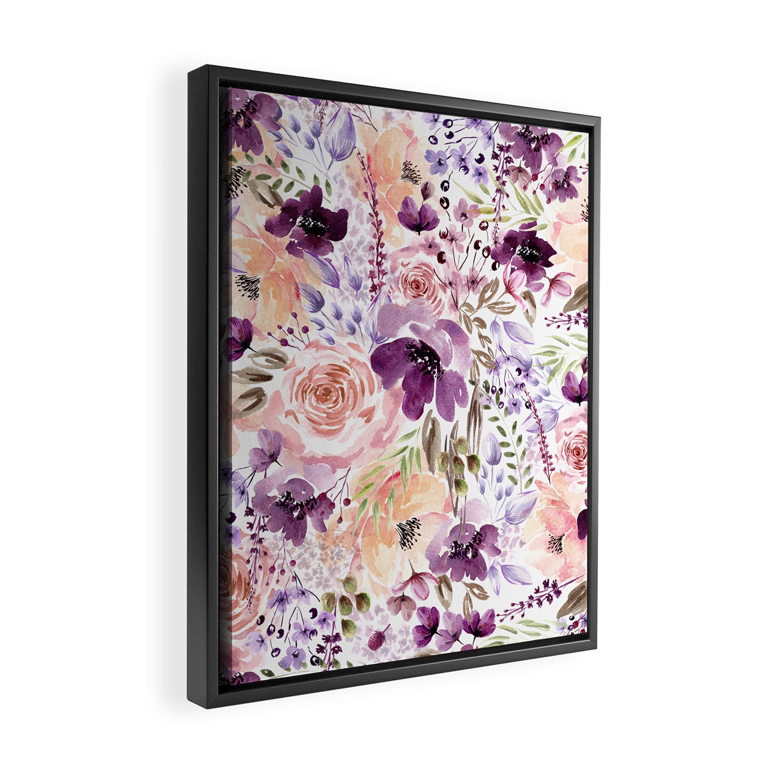 Floral Chaos Framed Canvas Print Gallery Image 2