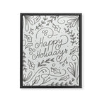 Happy Holidays Framed Canvas Print Gallery Image 6
