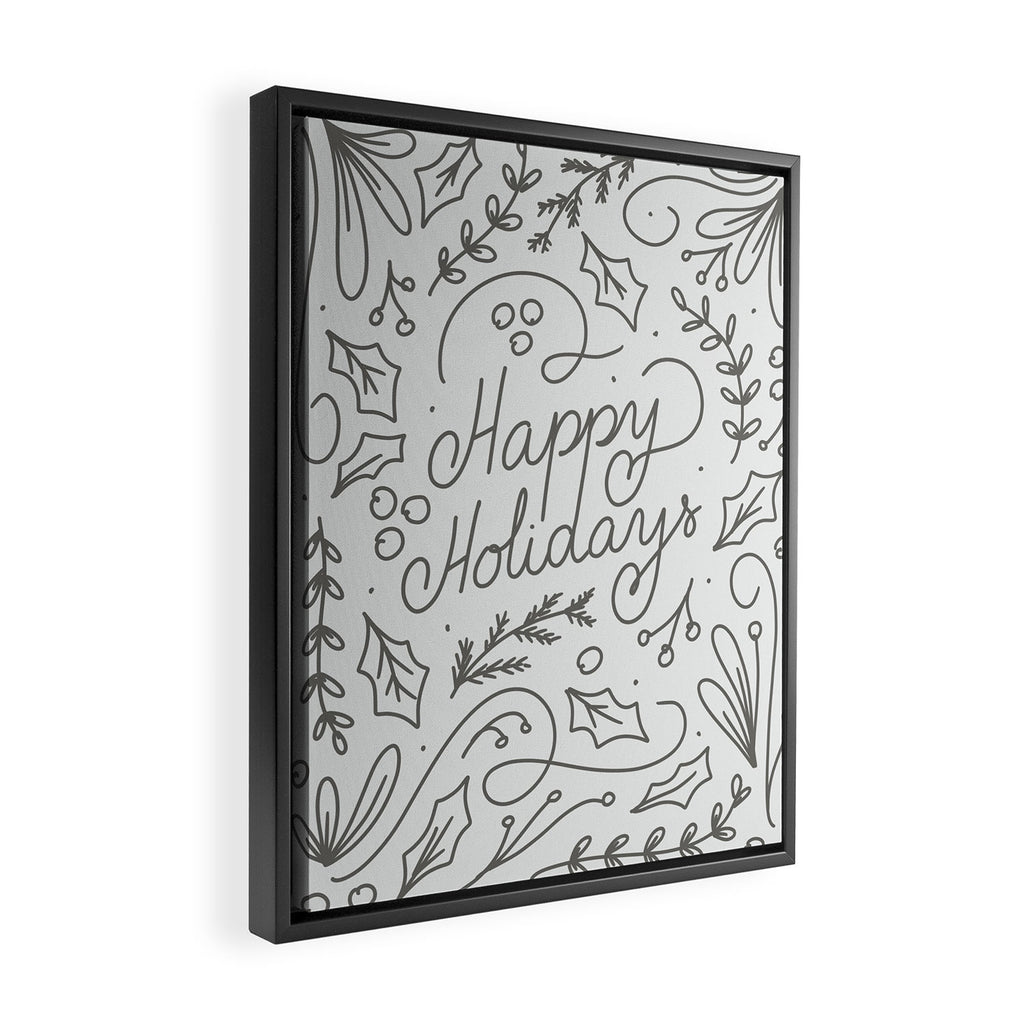 Happy Holidays Framed Canvas Print Gallery Image 2