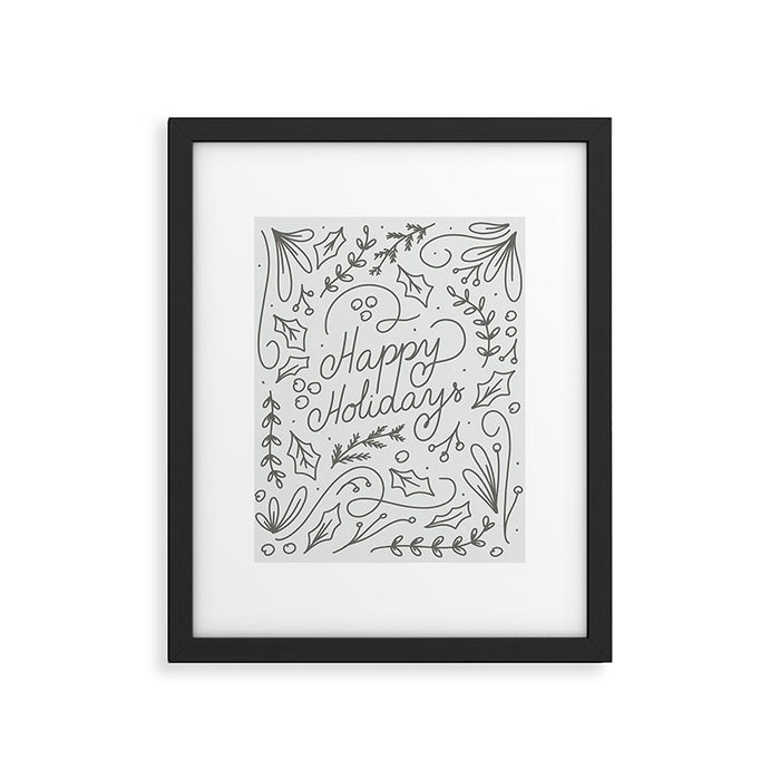 Happy Holidays Framed Art Print Gallery Image 1