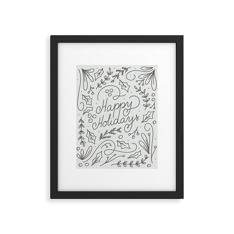 Happy Holidays Framed Art Print Gallery Image 5