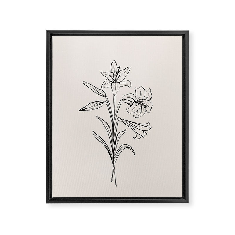 Lilies Framed Canvas Print Gallery Image 6