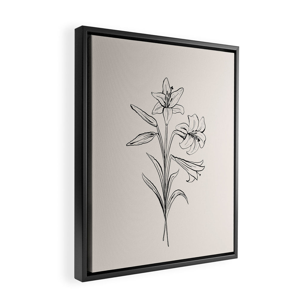Lilies Framed Canvas Print Gallery Image 2