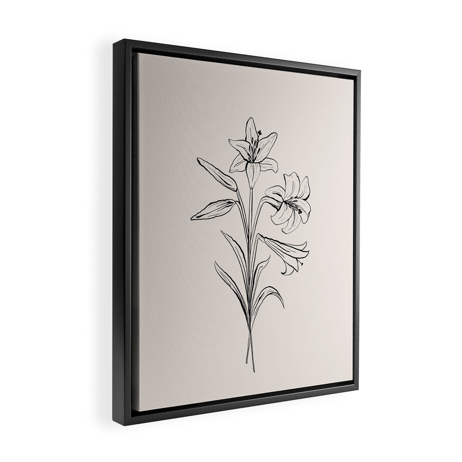 Lilies Framed Canvas Print Gallery Image 2