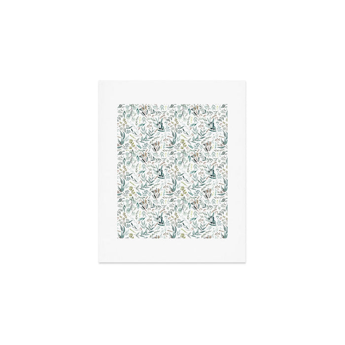 Little Eucalyptus Botanical Pattern Art Print Gallery Image 1