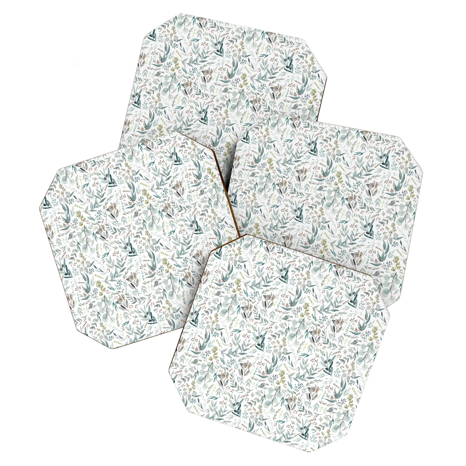 Little Eucalyptus Botanical Pattern Coaster Gallery Image 1