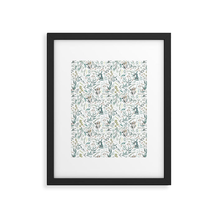 Little Eucalyptus Botanical Pattern Framed Art Print Gallery Image 1