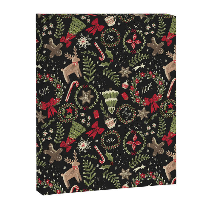 Magical Christmas - Black Canvas Print Gallery Image 1