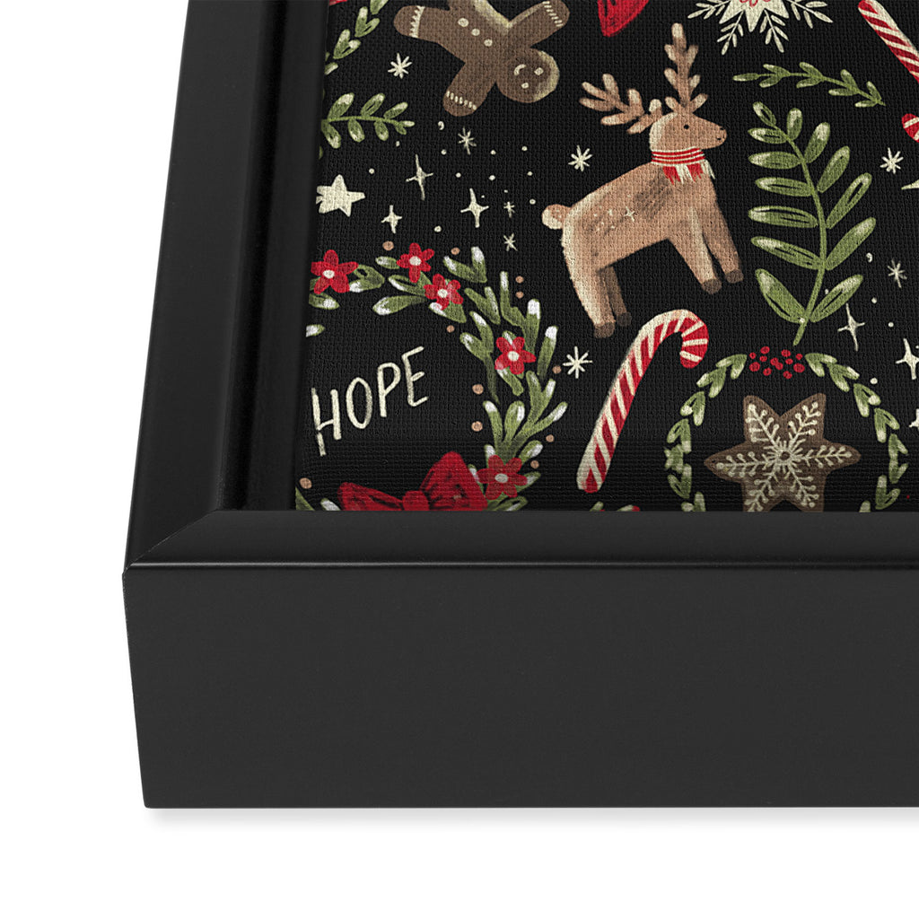 Magical Christmas - Black Framed Canvas Print Gallery Image 3