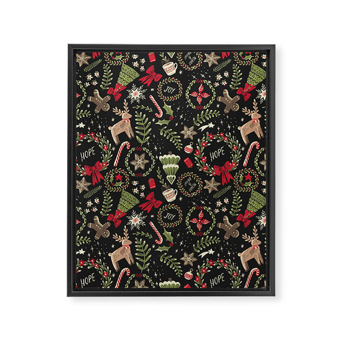 Magical Christmas - Black Framed Canvas Print Gallery Image 1