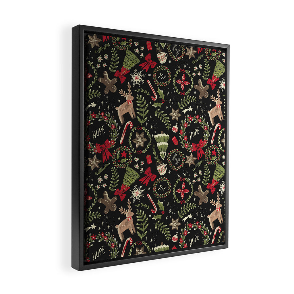 Magical Christmas - Black Framed Canvas Print Gallery Image 2