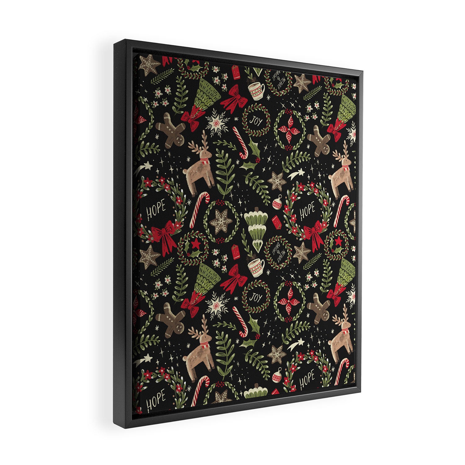 Magical Christmas - Black Framed Canvas Print Gallery Image 2