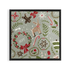 Magical Christmas - Sage Green Framed Canvas Print Gallery Image 3